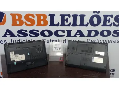 LOTE 159 - 02 NOTEBOOKS COM AVARIAS. (NO ESTADO) ATENÇÃO! FAZER A VISITAÇÃO ANTES DE ARREMATAR, NÃO SABEMOS SE FUNCIONA, LEILÃO NÃO TEM GARANTIA E NEM DEVOLUÇÃO, SUJEITO A POSSÍVEIS AVARIAS VISÍVEIS/OCULTAS E/OU AUSÊNCIA DE COMPONENTES.