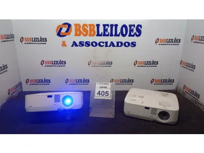 LOTE 405 - 02 PROJETORES MARCA NEC. (NO ESTADO) ATENÇÃO! FAZER A VISITAÇÃO ANTES DE ARREMATAR, NÃO SABEMOS SE FUNCIONA, LEILÃO NÃO TEM GARANTIA E NEM DEVOLUÇÃO, SUJEITO A POSSÍVEIS AVARIAS VISÍVEIS/OCULTAS E/OU AUSÊNCIA DE COMPONENTES.
