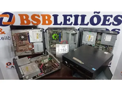 LOTE 152 - 05 CPU’S MARCAS E MODELOS DIVERSOS. (NO ESTADO) ATENÇÃO! FAZER A VISITAÇÃO ANTES DE ARREMATAR, NÃO SABEMOS SE FUNCIONA, LEILÃO NÃO TEM GARANTIA E NEM DEVOLUÇÃO, SUJEITO A POSSÍVEIS AVARIAS VISÍVEIS/OCULTAS E/OU AUSÊNCIA DE COMPONENTES.