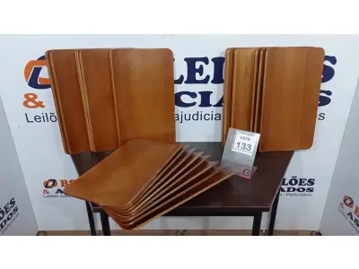 LOTE 133 - 20 PLACAS DE MADEIRA. (NO ESTADO) ATENÇÃO! FAZER A VISITAÇÃO ANTES DE ARREMATAR, NÃO SABEMOS SE FUNCIONA, LEILÃO NÃO TEM GARANTIA E NEM DEVOLUÇÃO, SUJEITO A POSSÍVEIS AVARIAS VISÍVEIS/OCULTAS E/OU AUSÊNCIA DE COMPONENTES.