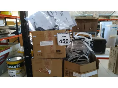 LOTE 450 - 01 LOTE COM GRANDE QUANTIDADE DE PROTETOR FACIAL STEELFLEX. (NO ESTADO) ATENÇÃO! FAZER A VISITAÇÃO ANTES DE ARREMATAR, NÃO SABEMOS SE FUNCIONA, LEILÃO NÃO TEM GARANTIA E NEM DEVOLUÇÃO, SUJEITO A POSSÍVEIS AVARIAS VISÍVEIS/OCULTAS E/OU AUSÊNCIA DE COMPONENTES.