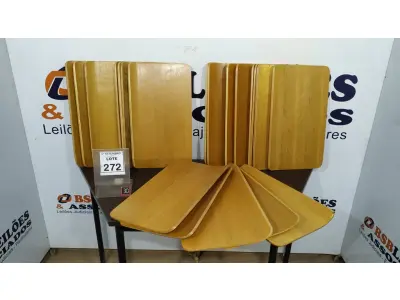 LOTE 272 - 20 PLACAS DE MADEIRA. (NO ESTADO) ATENÇÃO! FAZER A VISITAÇÃO ANTES DE ARREMATAR, NÃO SABEMOS SE FUNCIONA, LEILÃO NÃO TEM GARANTIA E NEM DEVOLUÇÃO, SUJEITO A POSSÍVEIS AVARIAS VISÍVEIS/OCULTAS E/OU AUSÊNCIA DE COMPONENTES.