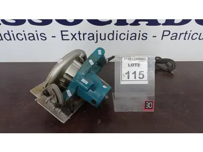 LOTE 115 - 01 SERRA CIRCULAR MAKITA 5007N. (NO ESTADO) ATENÇÃO! FAZER A VISITAÇÃO ANTES DE ARREMATAR, NÃO SABEMOS SE FUNCIONA, LEILÃO NÃO TEM GARANTIA E NEM DEVOLUÇÃO, SUJEITO A POSSÍVEIS AVARIAS VISÍVEIS/OCULTAS E/OU AUSÊNCIA DE COMPONENTES.
