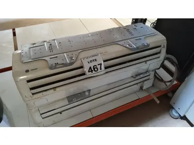 LOTE 467 - 02 EVAPORADORAS 14.600BTUS MARCA TRANE. (NO ESTADO) ATENÇÃO! FAZER A VISITAÇÃO ANTES DE ARREMATAR, NÃO SABEMOS SE FUNCIONA, LEILÃO NÃO TEM GARANTIA E NEM DEVOLUÇÃO, SUJEITO A POSSÍVEIS AVARIAS VISÍVEIS/OCULTAS E/OU AUSÊNCIA DE COMPONENTES.