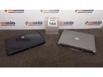 LOTE 164 - 02 NOTEBOOKS COM AVARIAS. (NO ESTADO) ATENÇÃO! FAZER A VISITAÇÃO ANTES DE ARREMATAR, NÃO SABEMOS SE FUNCIONA, LEILÃO NÃO TEM GARANTIA E NEM DEVOLUÇÃO, SUJEITO A POSSÍVEIS AVARIAS VISÍVEIS/OCULTAS E/OU AUSÊNCIA DE COMPONENTES