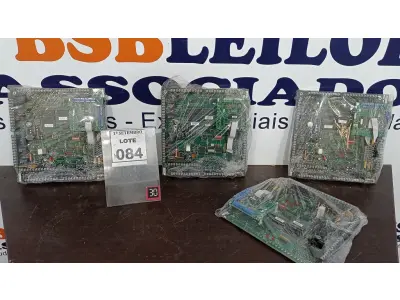 LOTE 084 - 04 PLACAS MÃE. (NO ESTADO) ATENÇÃO! FAZER A VISITAÇÃO ANTES DE ARREMATAR, NÃO SABEMOS SE FUNCIONA, LEILÃO NÃO TEM GARANTIA E NEM DEVOLUÇÃO, SUJEITO A POSSÍVEIS AVARIAS VISÍVEIS/OCULTAS E/OU AUSÊNCIA DE COMPONENTES.