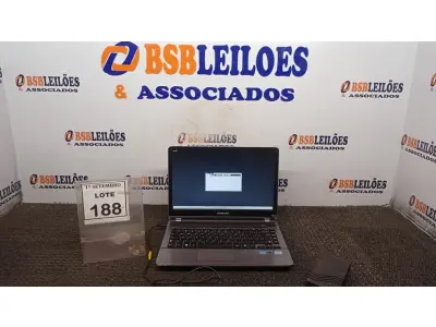LOTE 188 - 01 NOTEBOOK COM FONTE MARCA SAMSUNG. (NO ESTADO) ATENÇÃO! FAZER A VISITAÇÃO ANTES DE ARREMATAR, NÃO SABEMOS SE FUNCIONA, LEILÃO NÃO TEM GARANTIA E NEM DEVOLUÇÃO, SUJEITO A POSSÍVEIS AVARIAS VISÍVEIS/OCULTAS E/OU AUSÊNCIA DE COMPONENTES