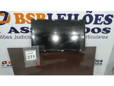 LOTE 271 - 01 TV LCD 32’’ MARCA SAMSUNG. (NO ESTADO) ATENÇÃO! FAZER A VISITAÇÃO ANTES DE ARREMATAR, NÃO SABEMOS SE FUNCIONA, LEILÃO NÃO TEM GARANTIA E NEM DEVOLUÇÃO, SUJEITO A POSSÍVEIS AVARIAS VISÍVEIS/OCULTAS E/OU AUSÊNCIA DE COMPONENTES.