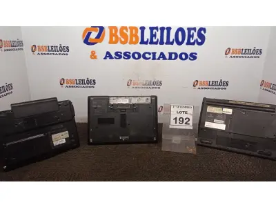LOTE 192 - 02 NOTEBOOKS MARCA HP E 01 NOTEBOOK MARCA POSITIVO. (NO ESTADO) ATENÇÃO! FAZER A VISITAÇÃO ANTES DE ARREMATAR, NÃO SABEMOS SE FUNCIONA, LEILÃO NÃO TEM GARANTIA E NEM DEVOLUÇÃO, SUJEITO A POSSÍVEIS AVARIAS VISÍVEIS/OCULTAS E/OU AUSÊNCIA DE COMPONENTES