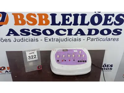 LOTE 322 - 01 APARELHO DE ALTA FREQUÊNCIA BELLE FACE MARCA ELETROBEL. (NO ESTADO) ATENÇÃO! FAZER A VISITAÇÃO ANTES DE ARREMATAR, NÃO SABEMOS SE FUNCIONA, LEILÃO NÃO TEM GARANTIA E NEM DEVOLUÇÃO, SUJEITO A POSSÍVEIS AVARIAS VISÍVEIS/OCULTAS E/OU AUSÊNCIA DE COMPONENTES