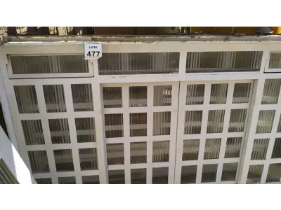 LOTE 477 - 01 JANELA DE FERRO COM VIDRO 2,23X1,18. (NO ESTADO) ATENÇÃO! FAZER A VISITAÇÃO ANTES DE ARREMATAR, NÃO SABEMOS SE FUNCIONA, LEILÃO NÃO TEM GARANTIA E NEM DEVOLUÇÃO, SUJEITO A POSSÍVEIS AVARIAS VISÍVEIS/OCULTAS E/OU AUSÊNCIA DE COMPONENTES.