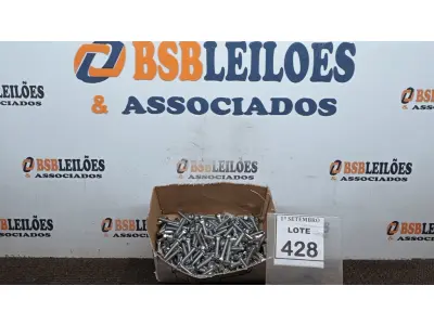 LOTE 428 - 01 LOTE COM GRANDE QUANTIDADE DE PARAFUSO FRANCÊS COM PORCAS. (NO ESTADO) ATENÇÃO! FAZER A VISITAÇÃO ANTES DE ARREMATAR, NÃO SABEMOS SE FUNCIONA, LEILÃO NÃO TEM GARANTIA E NEM DEVOLUÇÃO, SUJEITO A POSSÍVEIS AVARIAS VISÍVEIS/OCULTAS E/OU AUSÊNCIA DE COMPONENTES.