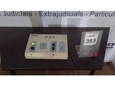 LOTE 363 - 01 EQUIPAMENTO ESTIMULADOR GALVÂNICO E FARÁDICO EGF MARCA CARCI. (NO ESTADO) ATENÇÃO! FAZER A VISITAÇÃO ANTES DE ARREMATAR, NÃO SABEMOS SE FUNCIONA, LEILÃO NÃO TEM GARANTIA E NEM DEVOLUÇÃO, SUJEITO A POSSÍVEIS AVARIAS VISÍVEIS/OCULTAS E/OU AUSÊNCIA DE COMPONENTES.