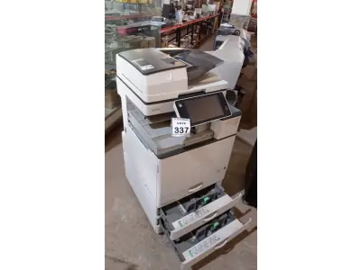 LOTE 337 - 01 COPIADORA MULTIFUNCIONAL MARCA RICOH MODELO MP C5503. (NO ESTADO) ATENÇÃO! FAZER A VISITAÇÃO ANTES DE ARREMATAR, NÃO SABEMOS SE FUNCIONA, LEILÃO NÃO TEM GARANTIA E NEM DEVOLUÇÃO, SUJEITO A POSSÍVEIS AVARIAS VISÍVEIS/OCULTAS E/OU AUSÊNCIA DE COMPONENTES.