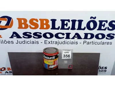LOTE 356 - 01 LATA DE ESMALTE SINTÉTICO COM 3,6L NA COR BRILHANTE AZUL FRANÇA MARCA GLASURIT. (NO ESTADO) ATENÇÃO! FAZER A VISITAÇÃO ANTES DE ARREMATAR, NÃO SABEMOS SE FUNCIONA, LEILÃO NÃO TEM GARANTIA E NEM DEVOLUÇÃO, SUJEITO A POSSÍVEIS AVARIAS VISÍVEIS/OCULTAS E/OU AUSÊNCIA DE COMPONENTES.