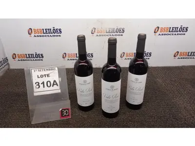 LOTE 310 - 03 GARRAFAS DE VINHO TINTO VALA REAL PORTUGUÊS SAFRA 2019 750ML. (NO ESTADO) ATENÇÃO! FAZER A VISITAÇÃO ANTES DE ARREMATAR, NÃO SABEMOS SE FUNCIONA, LEILÃO NÃO TEM GARANTIA E NEM DEVOLUÇÃO, SUJEITO A POSSÍVEIS AVARIAS VISÍVEIS/OCULTAS E/OU AUSÊNCIA DE COMPONENTES.