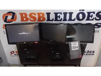 LOTE 354 - 03 MONITORES DE MARCAS E MODELOS DIVERSOS E 02MINI PC MARCA INIT. (NO ESTADO) ATENÇÃO! FAZER A VISITAÇÃO ANTES DE ARREMATAR, NÃO SABEMOS SE FUNCIONA, LEILÃO NÃO TEM GARANTIA E NEM DEVOLUÇÃO, SUJEITO A POSSÍVEIS AVARIAS VISÍVEIS/OCULTAS E/OU AUSÊNCIA DE COMPONENTES.