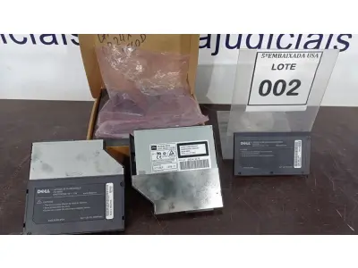 LOTE 002 - 01 MÓDULO CD VARIÁVEL LATITUDE CP24X (VARIABLE CDROM MODULE). (NO ESTADO EM QUE SE ENCONTRA. SUJEITO A AVARIAS OCULTAS/VISÍVEIS.)