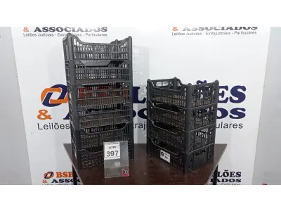 LOTE 397 - 10 CESTAS ORGANIZADORAS. (NO ESTADO) ATENÇÃO! FAZER A VISITAÇÃO ANTES DE ARREMATAR, NÃO SABEMOS SE FUNCIONA, LEILÃO NÃO TEM GARANTIA E NEM DEVOLUÇÃO, SUJEITO A POSSÍVEIS AVARIAS VISÍVEIS/OCULTAS E/OU AUSÊNCIA DE COMPONENTES.