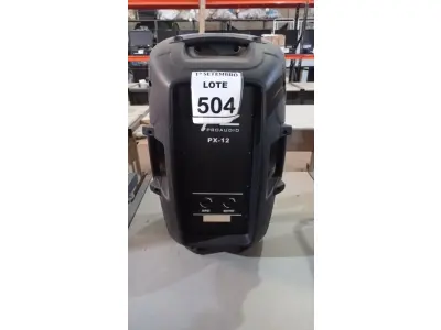 LOTE 504 - 01 CAIXA DE SOM PZPROPASSIVE PX-12. (NO ESTADO) ATENÇÃO! FAZER A VISITAÇÃO ANTES DE ARREMATAR, NÃO SABEMOS SE FUNCIONA. LEILÃO NÃO TEM GARANTIA E NEM DEVOLUÇÃO, SUJEITO A POSSÍVEIS AVARIAS VISÍVEIS/OCULTAS E/OU AUSÊNCIA DE COMPONENTES.