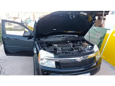 LOTE 502 - 01 I/CHEVROLET EQUINOX LT, ANO 2005, COR PRETA, GASOLINA, AUTOMÁTICA (NO ESTADO).