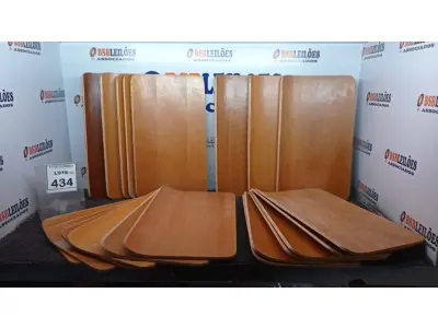 LOTE 434 - 20 PLACAS DE MADEIRA. (NO ESTADO) ATENÇÃO! FAZER A VISITAÇÃO ANTES DE ARREMATAR, NÃO SABEMOS SE FUNCIONA, LEILÃO NÃO TEM GARANTIA E NEM DEVOLUÇÃO, SUJEITO A POSSÍVEIS AVARIAS VISÍVEIS/OCULTAS E/OU AUSÊNCIA DE COMPONENTES.