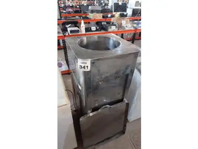 LOTE 341 - 01 SUQUEIRA INDUSTRIAL EM INOX. (NO ESTADO) ATENÇÃO! FAZER A VISITAÇÃO ANTES DE ARREMATAR, NÃO SABEMOS SE FUNCIONA, LEILÃO NÃO TEM GARANTIA E NEM DEVOLUÇÃO, SUJEITO A POSSÍVEIS AVARIAS VISÍVEIS/OCULTAS E/OU AUSÊNCIA DE COMPONENTES.