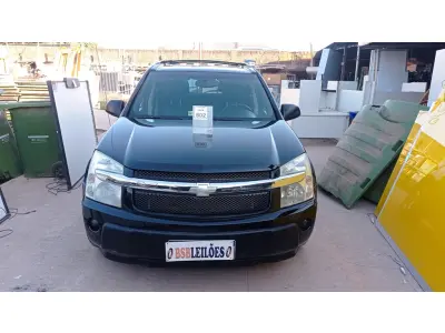 LOTE 502 - 01 I/CHEVROLET EQUINOX LT, ANO 2005, COR PRETA, GASOLINA, AUTOMÁTICA (NO ESTADO).