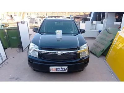 LOTE 502 - 01 I/CHEVROLET EQUINOX LT, ANO 2005, COR PRETA, GASOLINA, AUTOMÁTICA (NO ESTADO).