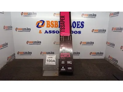LOTE 100 - 01 ARARA DUPLA MONTÁVEL  AÇO INOX SUPORTA 30KL 4 PÉS COM RODINHAS  POSSUI TRAVAS  TAMANHO A1.60CM L 0,94CM. (NO ESTADO) ATENÇÃO! FAZER A VISITAÇÃO ANTES DE ARREMATAR, NÃO SABEMOS SE FUNCIONA, LEILÃO NÃO TEM GARANTIA E NEM DEVOLUÇÃO, SUJEITO A POSSÍVEIS AVARIAS VISÍVEIS/OCULTAS E/OU AUSÊNCIA DE COMPONENTES.