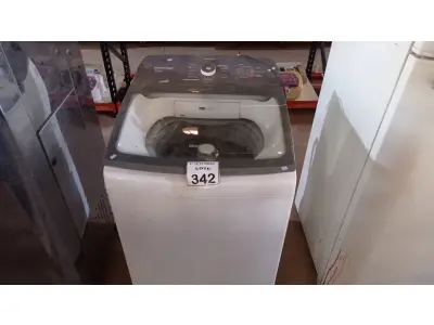 LOTE 342 - 01 MÁQUINA DE LAVAR 12KG MARCA BRASTEMP 220V. (NO ESTADO) ATENÇÃO! FAZER A VISITAÇÃO ANTES DE ARREMATAR, NÃO SABEMOS SE FUNCIONA, LEILÃO NÃO TEM GARANTIA E NEM DEVOLUÇÃO, SUJEITO A POSSÍVEIS AVARIAS VISÍVEIS/OCULTAS E/OU AUSÊNCIA DE COMPONENTES.