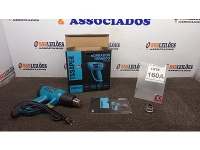 LOTE 160 - 01 SOPRADOR TÉRMICO 200W DUAS VELOCIDADES. (NO ESTADO) ATENÇÃO! FAZER A VISITAÇÃO ANTES DE ARREMATAR, NÃO SABEMOS SE FUNCIONA, LEILÃO NÃO TEM GARANTIA E NEM DEVOLUÇÃO, SUJEITO A POSSÍVEIS AVARIAS VISÍVEIS/OCULTAS E/OU AUSÊNCIA DE COMPONENTES.