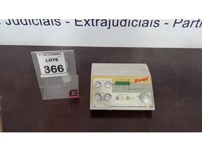 LOTE 366 - 01 APARELHO PARA ELETROTERAPIA. (NO ESTADO) ATENÇÃO! FAZER A VISITAÇÃO ANTES DE ARREMATAR, NÃO SABEMOS SE FUNCIONA, LEILÃO NÃO TEM GARANTIA E NEM DEVOLUÇÃO, SUJEITO A POSSÍVEIS AVARIAS VISÍVEIS/OCULTAS E/OU AUSÊNCIA DE COMPONENTES.
