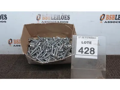 LOTE 428 - 01 LOTE COM GRANDE QUANTIDADE DE PARAFUSO FRANCÊS COM PORCAS. (NO ESTADO) ATENÇÃO! FAZER A VISITAÇÃO ANTES DE ARREMATAR, NÃO SABEMOS SE FUNCIONA, LEILÃO NÃO TEM GARANTIA E NEM DEVOLUÇÃO, SUJEITO A POSSÍVEIS AVARIAS VISÍVEIS/OCULTAS E/OU AUSÊNCIA DE COMPONENTES.