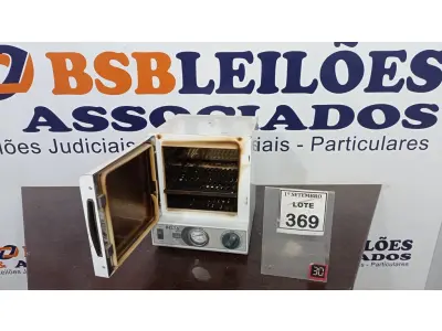 LOTE 369 - 01 ESTUFA DE ESTERILIZAÇÃO E SECAGEM. (NO ESTADO) ATENÇÃO! FAZER A VISITAÇÃO ANTES DE ARREMATAR, NÃO SABEMOS SE FUNCIONA, LEILÃO NÃO TEM GARANTIA E NEM DEVOLUÇÃO, SUJEITO A POSSÍVEIS AVARIAS VISÍVEIS/OCULTAS E/OU AUSÊNCIA DE COMPONENTES.