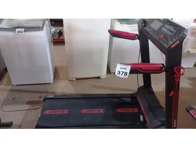 LOTE 378 - 01 ESTEIRA ERGOMÉTRICA GENIS. (NO ESTADO) ATENÇÃO! FAZER A VISITAÇÃO ANTES DE ARREMATAR, NÃO SABEMOS SE FUNCIONA, LEILÃO NÃO TEM GARANTIA E NEM DEVOLUÇÃO, SUJEITO A POSSÍVEIS AVARIAS VISÍVEIS/OCULTAS E/OU AUSÊNCIA DE COMPONENTES.
