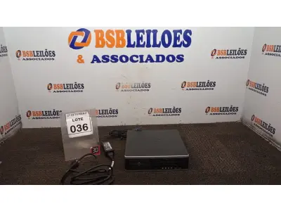 LOTE 036 - 01 MINI PC MARCA HP. (NO ESTADO) ATENÇÃO! FAZER A VISITAÇÃO ANTES DE ARREMATAR, NÃO SABEMOS SE FUNCIONA, LEILÃO NÃO TEM GARANTIA E NEM DEVOLUÇÃO, SUJEITO A POSSÍVEIS AVARIAS VISÍVEIS/OCULTAS E/OU AUSÊNCIA DE COMPONENTES.