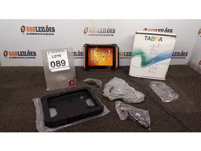 LOTE 089 - 01 TABLET QAV 801 8GB MARCA TABRA. (NO ESTADO) ATENÇÃO! FAZER A VISITAÇÃO ANTES DE ARREMATAR, NÃO SABEMOS SE FUNCIONA, LEILÃO NÃO TEM GARANTIA E NEM DEVOLUÇÃO, SUJEITO A POSSÍVEIS AVARIAS VISÍVEIS/OCULTAS E/OU AUSÊNCIA DE COMPONENTES.