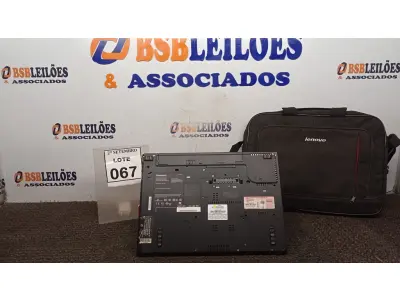 LOTE 067 - 01 NOTEBOOK MARCA LENOVO COM BOLSA. (NO ESTADO) ATENÇÃO! FAZER A VISITAÇÃO ANTES DE ARREMATAR, NÃO SABEMOS SE FUNCIONA, LEILÃO NÃO TEM GARANTIA E NEM DEVOLUÇÃO, SUJEITO A POSSÍVEIS AVARIAS VISÍVEIS/OCULTAS E/OU AUSÊNCIA DE COMPONENTES.