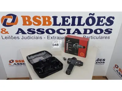 LOTE 048 - 01 MASSAGEADOR MUSCULAR PROFISSIONAL DE 30 VELOCIDADES MASSAGE GUN MW-2650D - BIVOLT (NO ESTADO, NÃO SABEMOS SE FUNCIONA. LEILÃO NÃO TEM GARANTIA E NEM DEVOLUÇÃO, SUJEITO A POSSÍVEIS AVARIAS VISÍVEIS/OCULTAS E/OU AUSÊNCIA DE COMPONENTES)