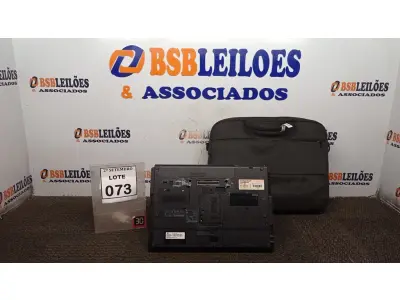 LOTE 073 - 01 NOTEBOOK MARCA HP COM BOLSA. (NO ESTADO) ATENÇÃO! FAZER A VISITAÇÃO ANTES DE ARREMATAR, NÃO SABEMOS SE FUNCIONA, LEILÃO NÃO TEM GARANTIA E NEM DEVOLUÇÃO, SUJEITO A POSSÍVEIS AVARIAS VISÍVEIS/OCULTAS E/OU AUSÊNCIA DE COMPONENTES.