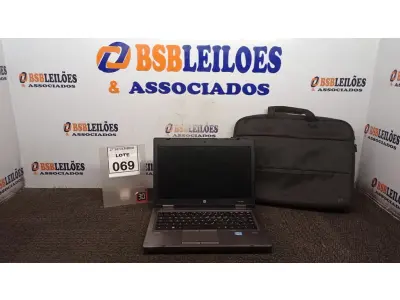 LOTE 069 - 01 NOTEBOOK MARCA HP COM BOLSA. (NO ESTADO) ATENÇÃO! FAZER A VISITAÇÃO ANTES DE ARREMATAR, NÃO SABEMOS SE FUNCIONA, LEILÃO NÃO TEM GARANTIA E NEM DEVOLUÇÃO, SUJEITO A POSSÍVEIS AVARIAS VISÍVEIS/OCULTAS E/OU AUSÊNCIA DE COMPONENTES.