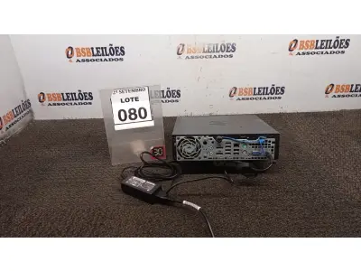 LOTE 080 - 01 MINI PC MARCA HP. (NO ESTADO) ATENÇÃO! FAZER A VISITAÇÃO ANTES DE ARREMATAR, NÃO SABEMOS SE FUNCIONA, LEILÃO NÃO TEM GARANTIA E NEM DEVOLUÇÃO, SUJEITO A POSSÍVEIS AVARIAS VISÍVEIS/OCULTAS E/OU AUSÊNCIA DE COMPONENTES.