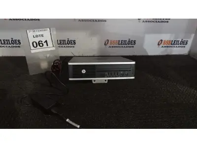 LOTE 061 - 01 MINI PC MARCA HP. (NO ESTADO) ATENÇÃO! FAZER A VISITAÇÃO ANTES DE ARREMATAR, NÃO SABEMOS SE FUNCIONA, LEILÃO NÃO TEM GARANTIA E NEM DEVOLUÇÃO, SUJEITO A POSSÍVEIS AVARIAS VISÍVEIS/OCULTAS E/OU AUSÊNCIA DE COMPONENTES.