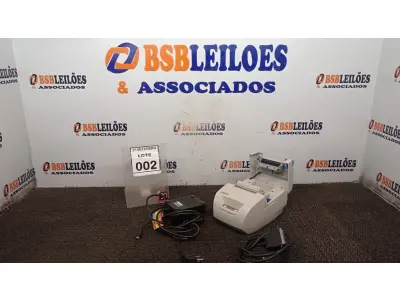 LOTE 002 - 01 MÁQUINA DE CUPOM MARCA DIEBOLD. (NO ESTADO) ATENÇÃO! FAZER A VISITAÇÃO ANTES DE ARREMATAR, NÃO SABEMOS SE FUNCIONA, LEILÃO NÃO TEM GARANTIA E NEM DEVOLUÇÃO, SUJEITO A POSSÍVEIS AVARIAS VISÍVEIS/OCULTAS E/OU AUSÊNCIA DE COMPONENTES.