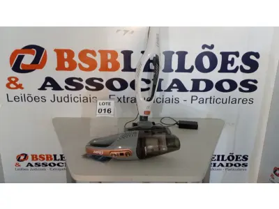 LOTE 016 - 01   ASPIRADOR DE PÓ VERTICAL OSTER SEM FIO WHITE DUO CLEAN 2 EM 1, BATERIA, BRANCO, OASP645 (NO ESTADO, NÃO SABEMOS SE FUNCIONA. LEILÃO NÃO TEM GARANTIA E NEM DEVOLUÇÃO, SUJEITO A POSSÍVEIS AVARIAS VISÍVEIS/OCULTAS E/OU AUSÊNCIA DE COMPONENTES)
