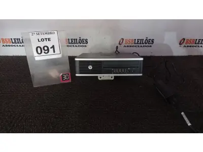 LOTE 091 - 01 MINI PC MARCA HP. (NO ESTADO) ATENÇÃO! FAZER A VISITAÇÃO ANTES DE ARREMATAR, NÃO SABEMOS SE FUNCIONA, LEILÃO NÃO TEM GARANTIA E NEM DEVOLUÇÃO, SUJEITO A POSSÍVEIS AVARIAS VISÍVEIS/OCULTAS E/OU AUSÊNCIA DE COMPONENTES.