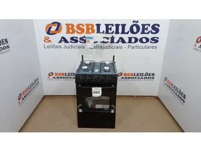 LOTE 085 - 01 FOGÃO DE PISO ITATIAIA 4 BOCAS STAR NEW PRETO – BIVOLT (NO ESTADO, NÃO SABEMOS SE FUNCIONA. LEILÃO NÃO TEM GARANTIA E NEM DEVOLUÇÃO, SUJEITO A POSSÍVEIS AVARIAS VISÍVEIS/OCULTAS E/OU AUSÊNCIA DE COMPONENTES)
