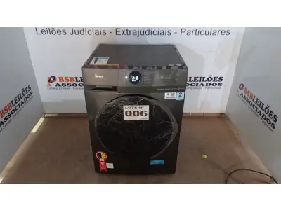 LOTE 006 - 01 LAVA E SECA MIDEA 11KG MOTOR INVERTER, MF200D110WB 220VOLTS (NO ESTADO, NÃO SABEMOS SE FUNCIONA. LEILÃO NÃO TEM GARANTIA E NEM DEVOLUÇÃO, SUJEITO A POSSÍVEIS AVARIAS VISÍVEIS/OCULTAS E/OU AUSÊNCIA DE COMPONENTES)