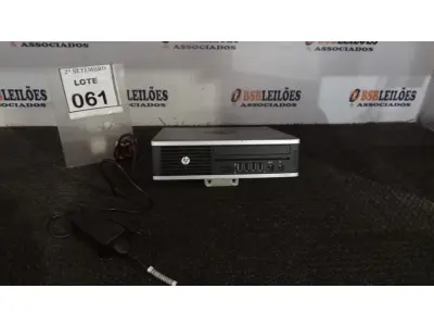 LOTE 061 - 01 MINI PC MARCA HP. (NO ESTADO) ATENÇÃO! FAZER A VISITAÇÃO ANTES DE ARREMATAR, NÃO SABEMOS SE FUNCIONA, LEILÃO NÃO TEM GARANTIA E NEM DEVOLUÇÃO, SUJEITO A POSSÍVEIS AVARIAS VISÍVEIS/OCULTAS E/OU AUSÊNCIA DE COMPONENTES.